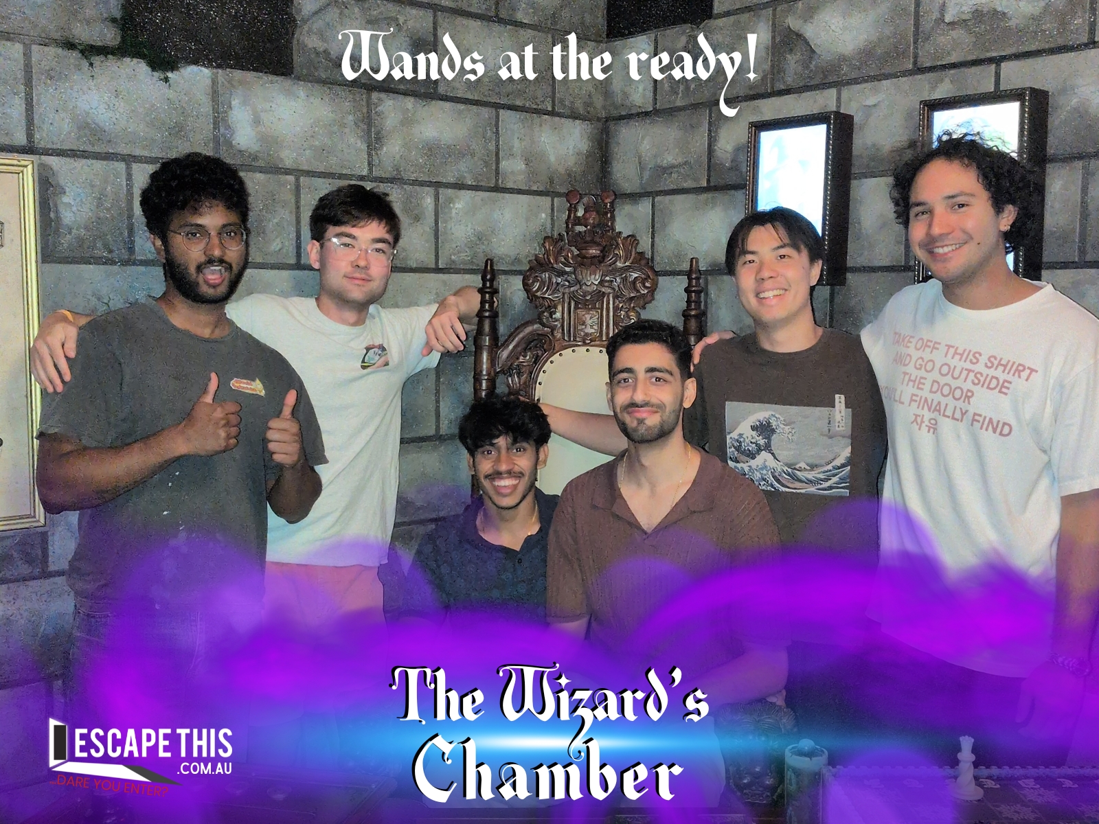The second-placed team after escaping The Wizard's Chamber