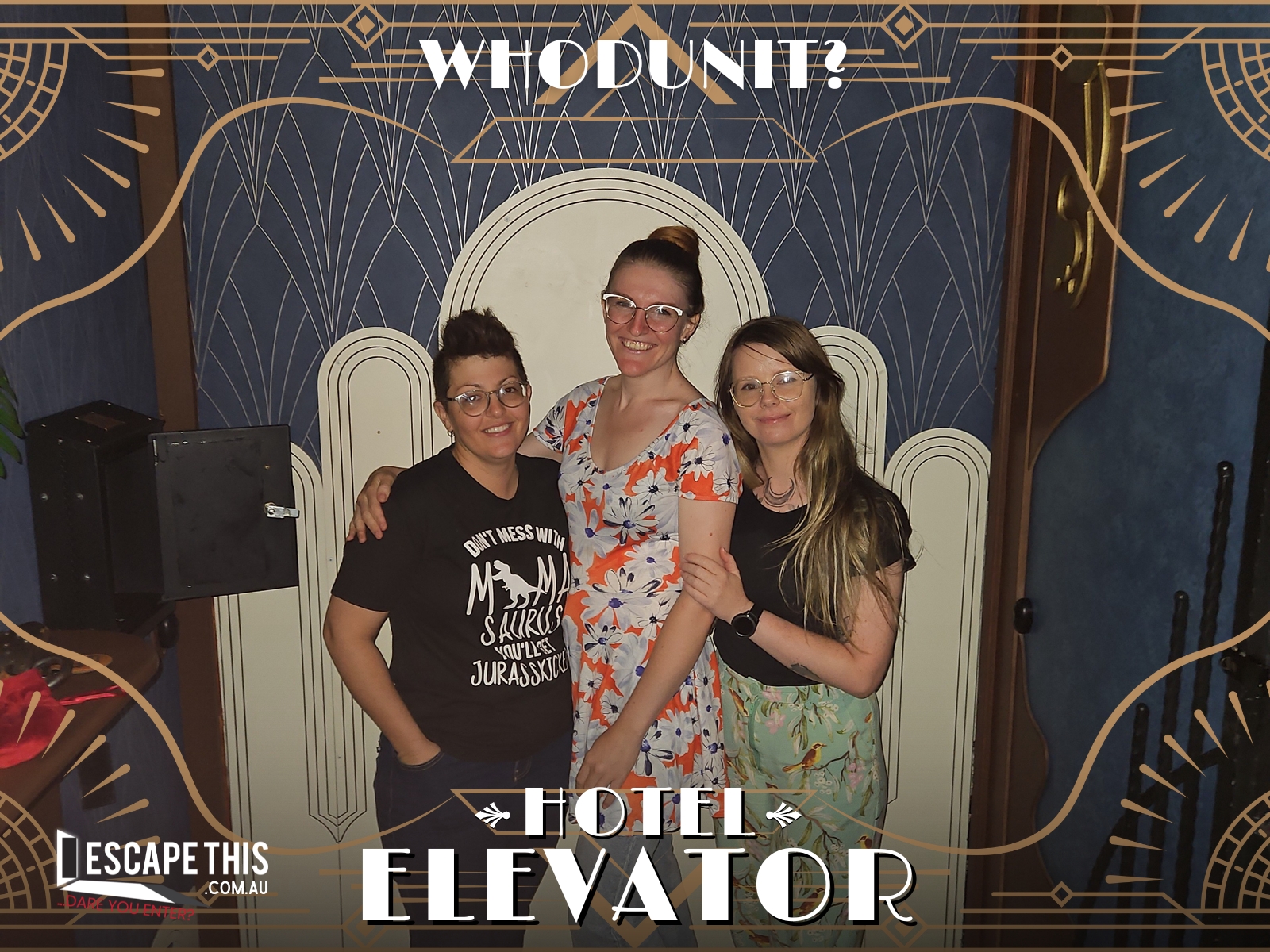 The third-placed team after escaping Hotel: Murder Mystery