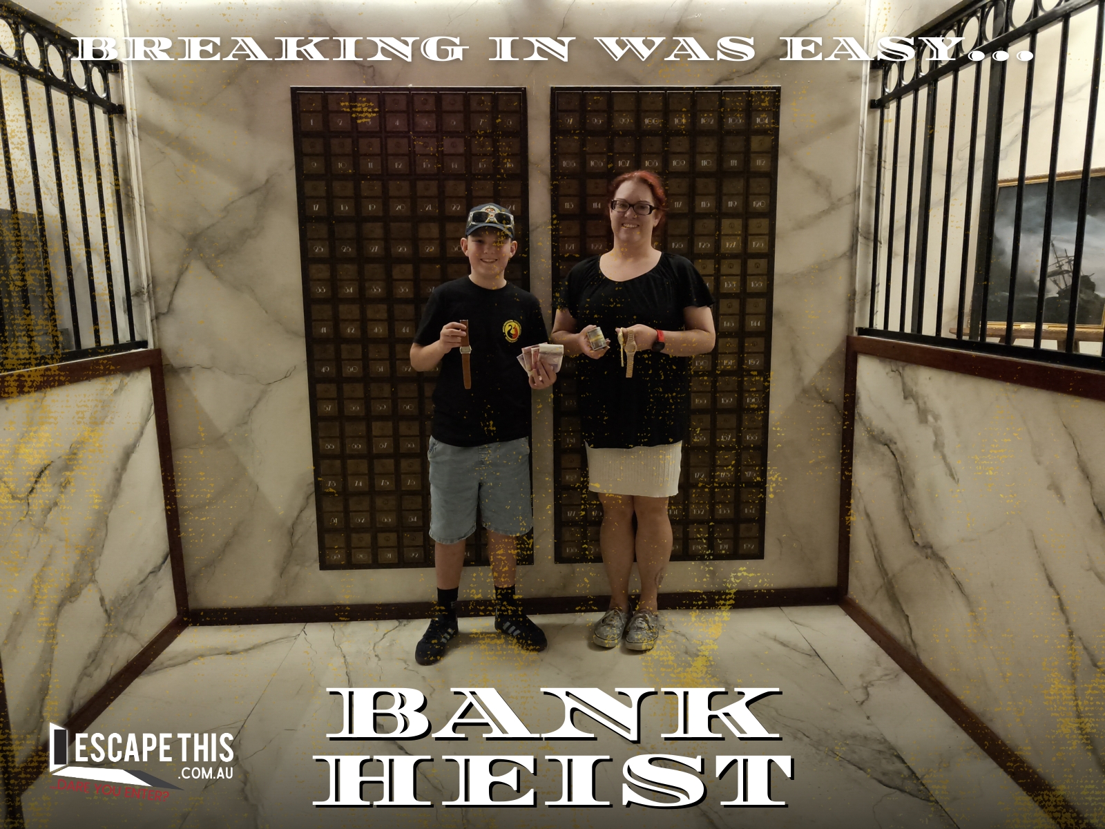 The first-placed team after escaping Bank Heist