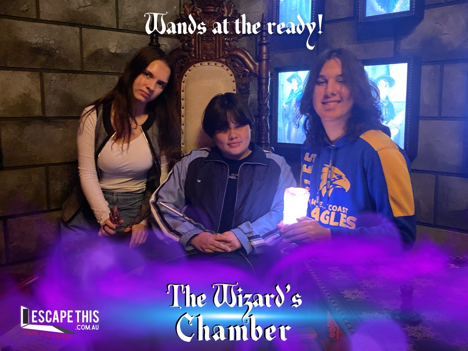 The first-placed team after escaping The Wizard's Chamber