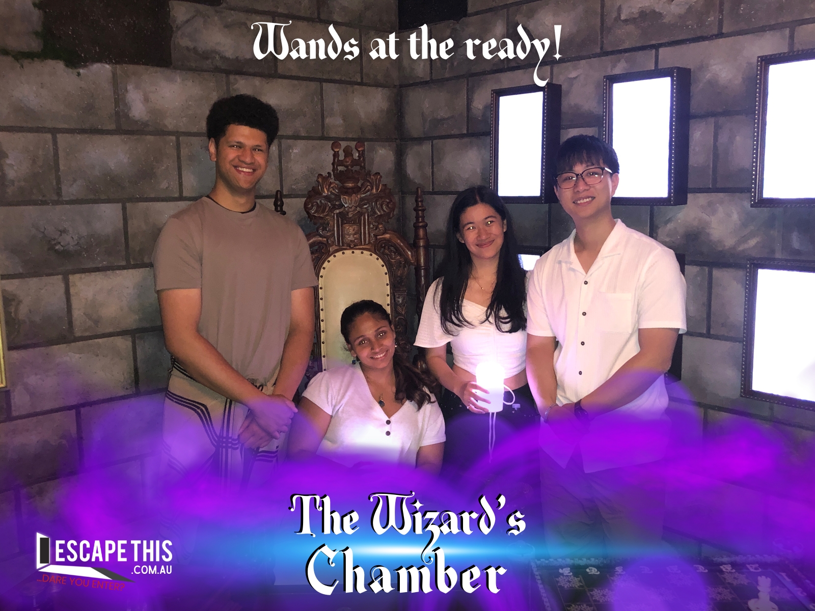 The third-placed team after escaping The Wizard's Chamber