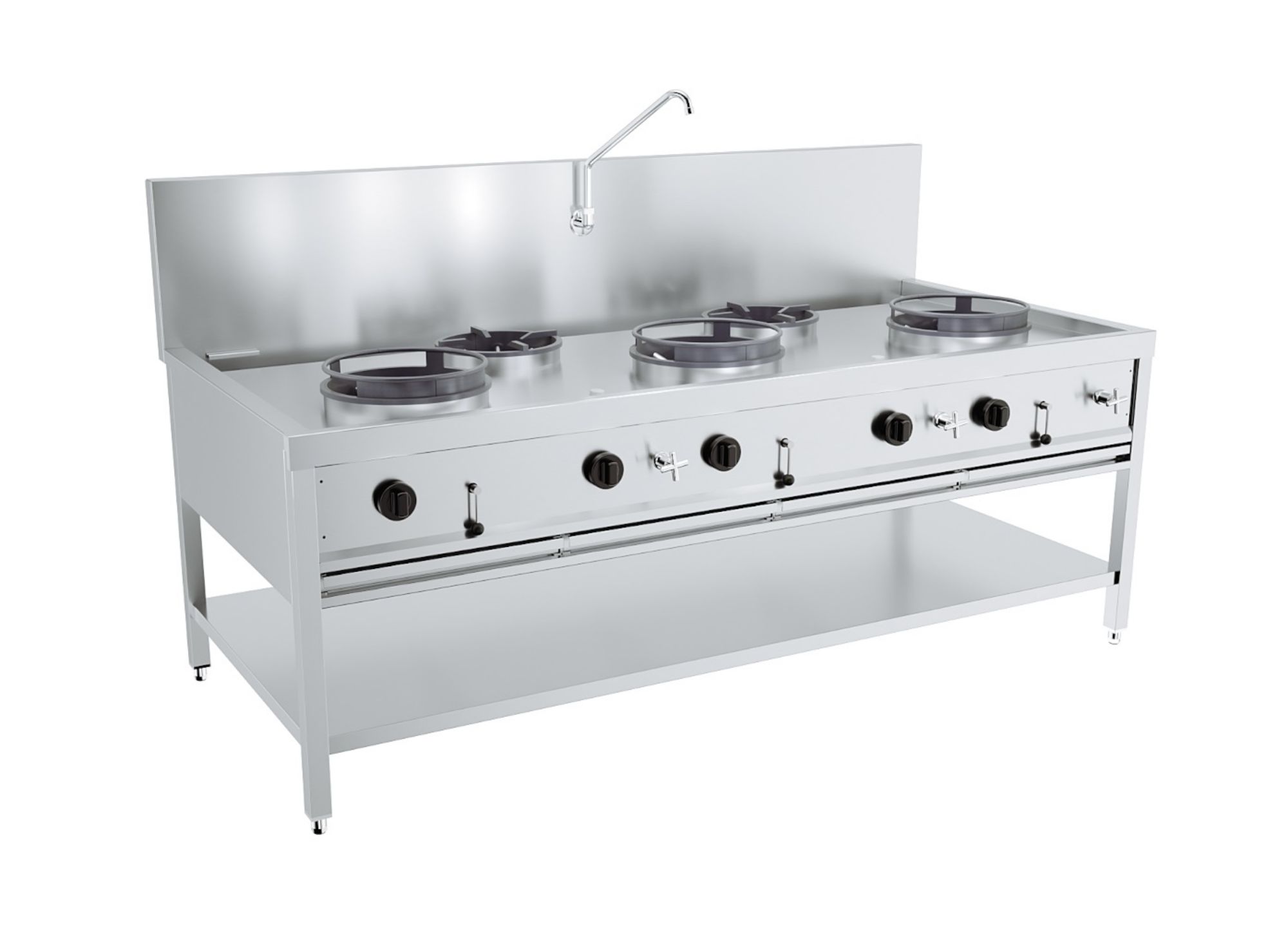 Picture of GAS WOK TABLE 3X17KW + 2X9KW - 7178.1210