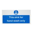 Picture of Vogue Hand Wash Only Sign - L952