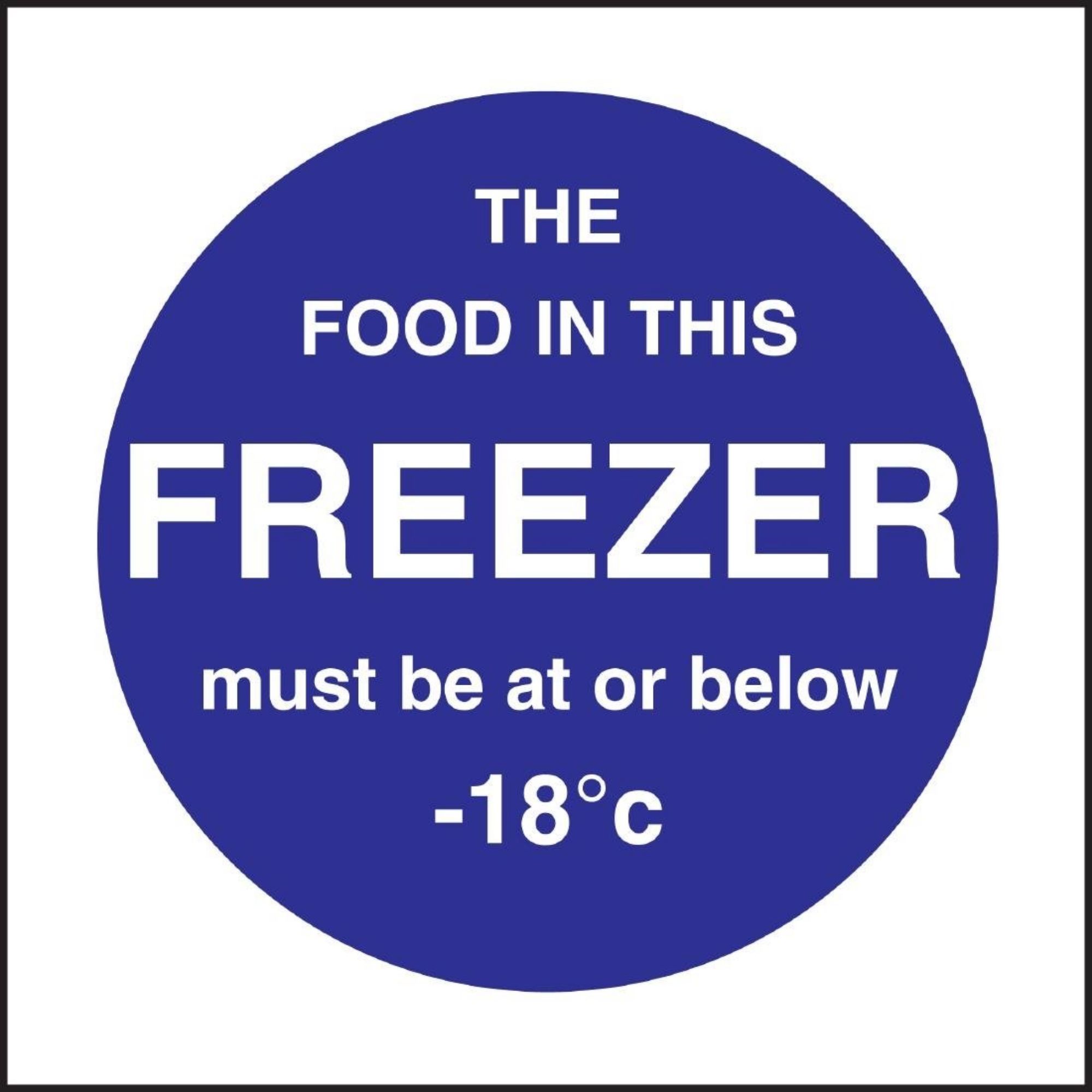 Picture of Vogue Food In This Freezer Sign - L839