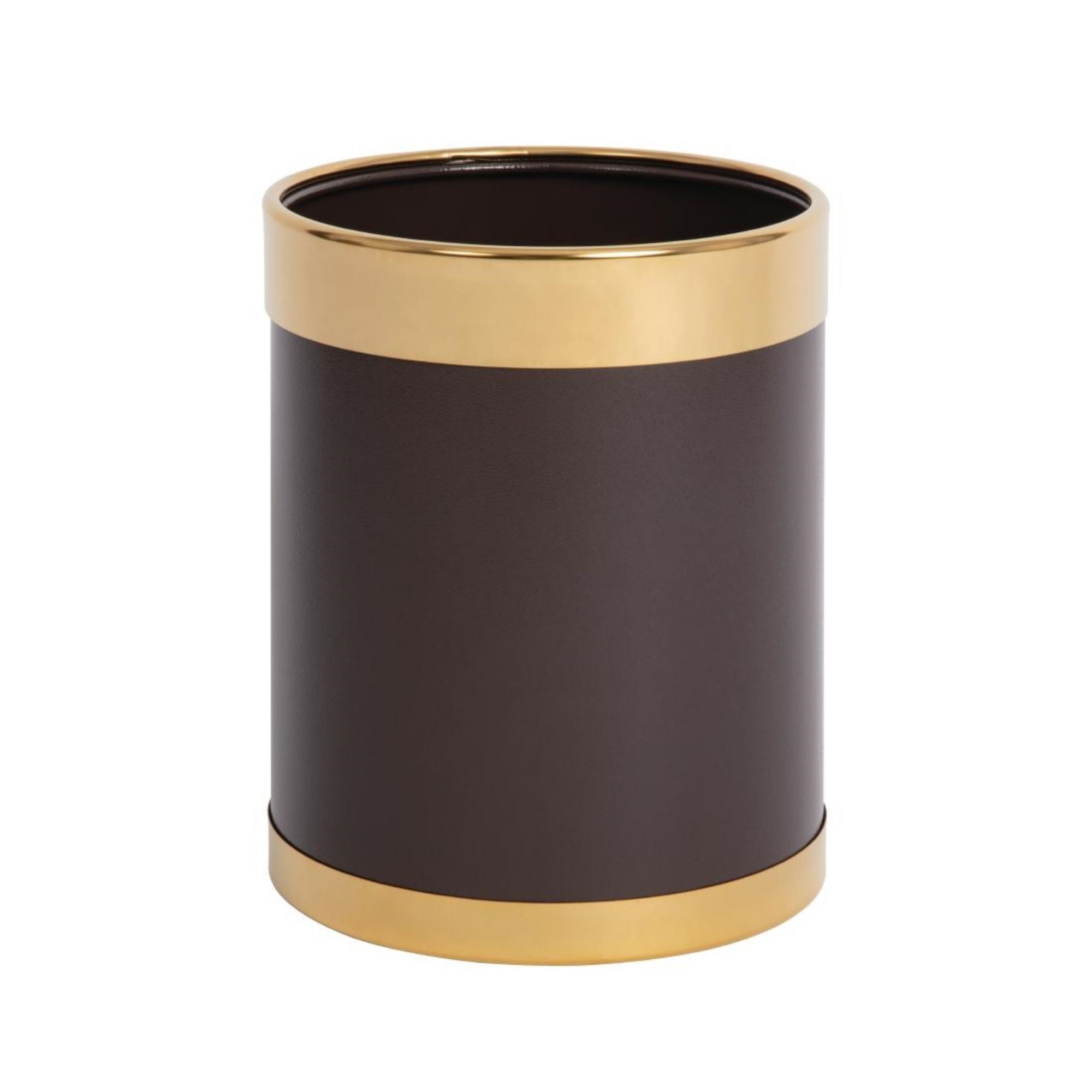 Picture of Bolero Waste Paper Bin with Gold Rim - Y804