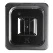 Picture of Vogue Polycarbonate 1/6 Gastronorm Lid Black - U478