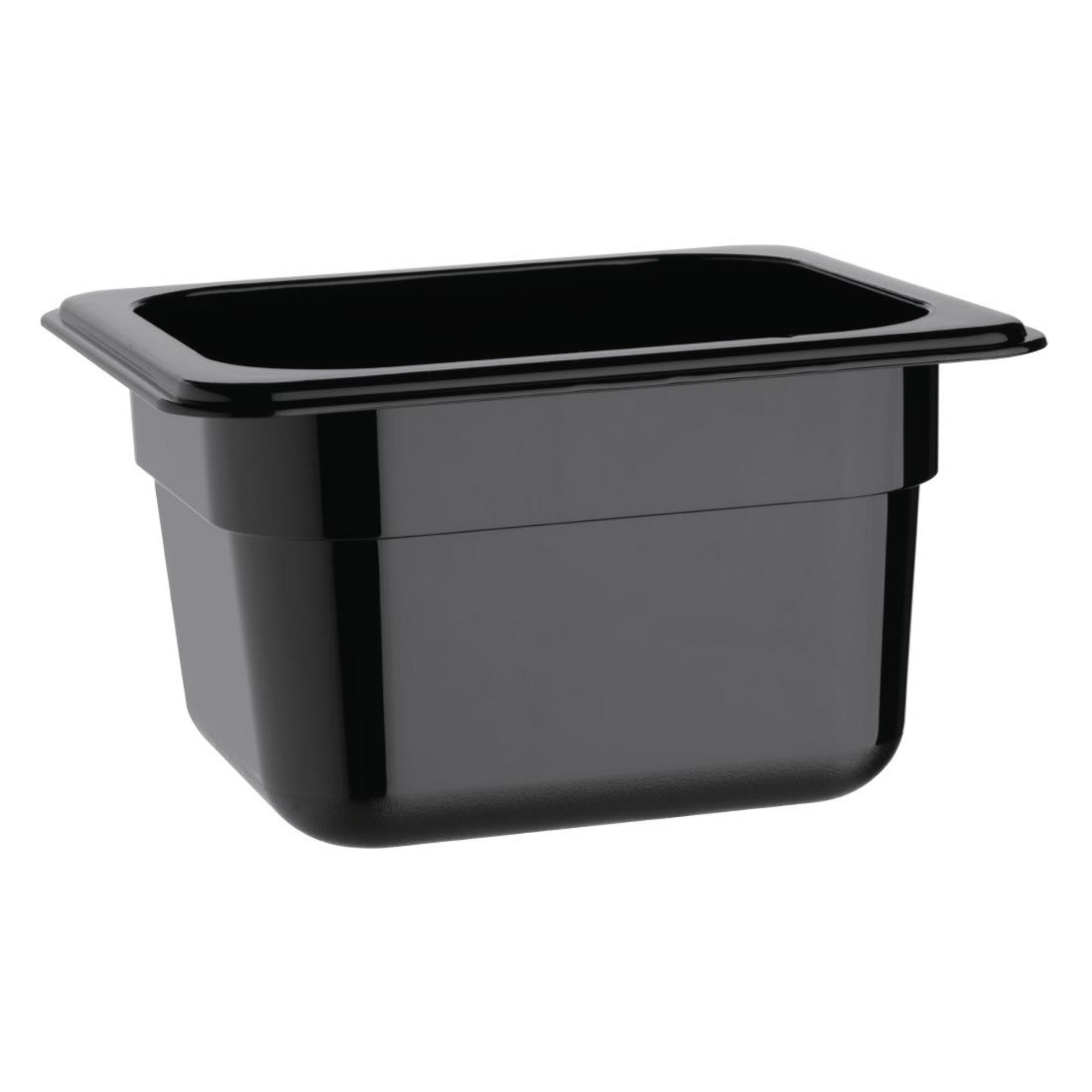 Picture of Vogue Polycarbonate 1/6 Gastronorm Container 100mm Black - U470