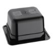 Picture of Vogue Polycarbonate 1/6 Gastronorm Container 100mm Black - U470