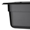 Picture of Vogue Polycarbonate 1/6 Gastronorm Container 100mm Black - U470
