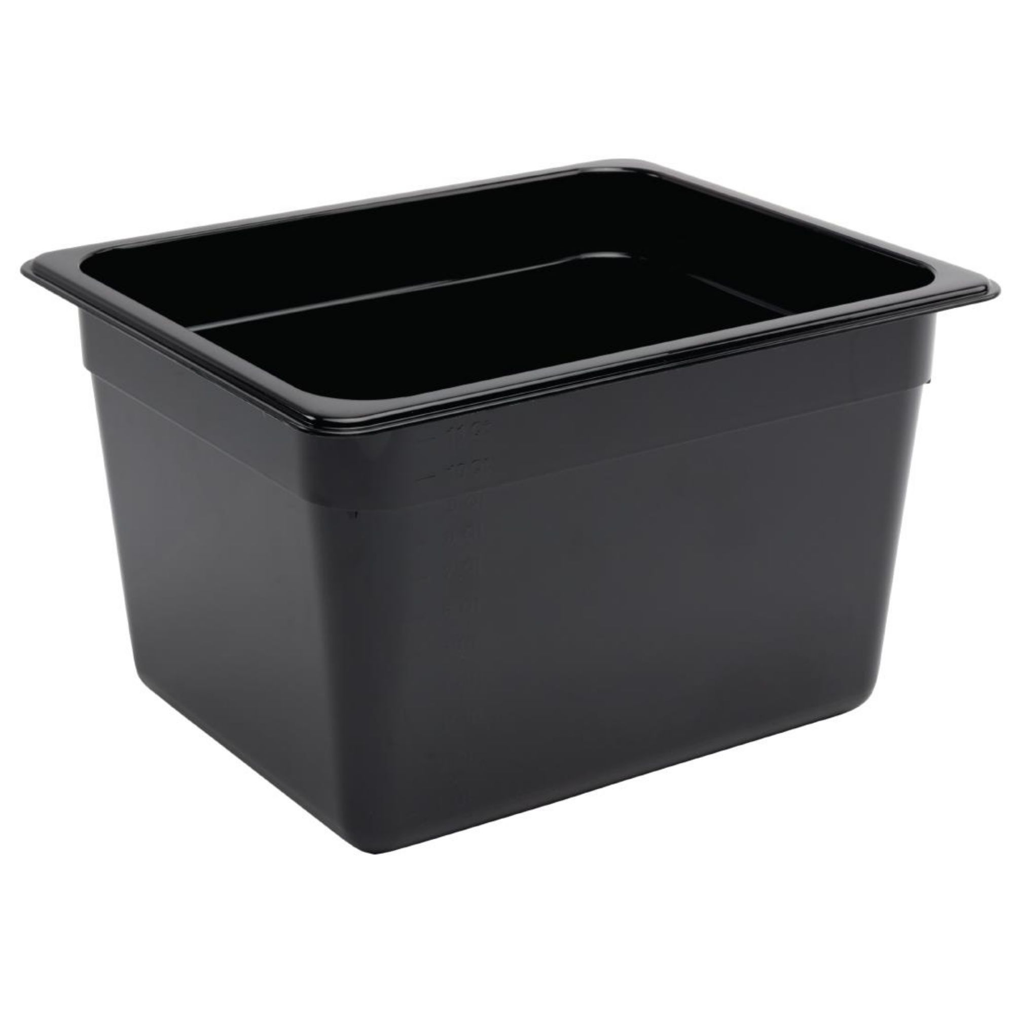 Picture of Vogue Polycarbonate 1/2 Gastronorm Container 200mm Black - U461