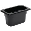 Picture of Vogue Polycarbonate 1/9 Gastronorm Container 100mm Black - U473