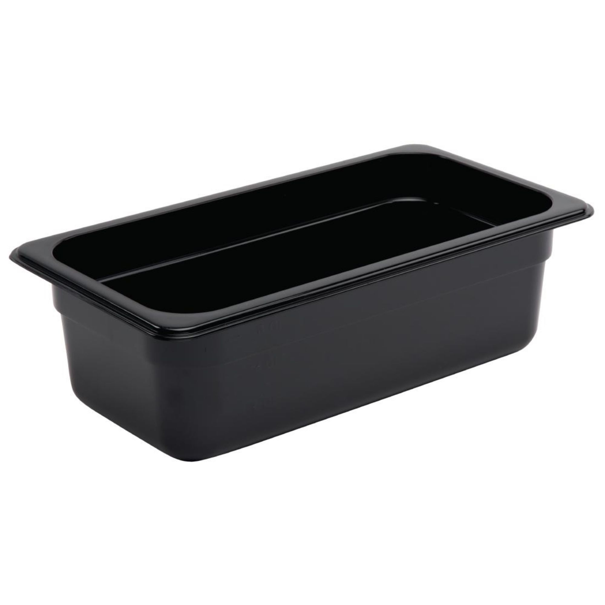 Picture of Vogue Polycarbonate 1/3 Gastronorm Container 100mm Black - U463