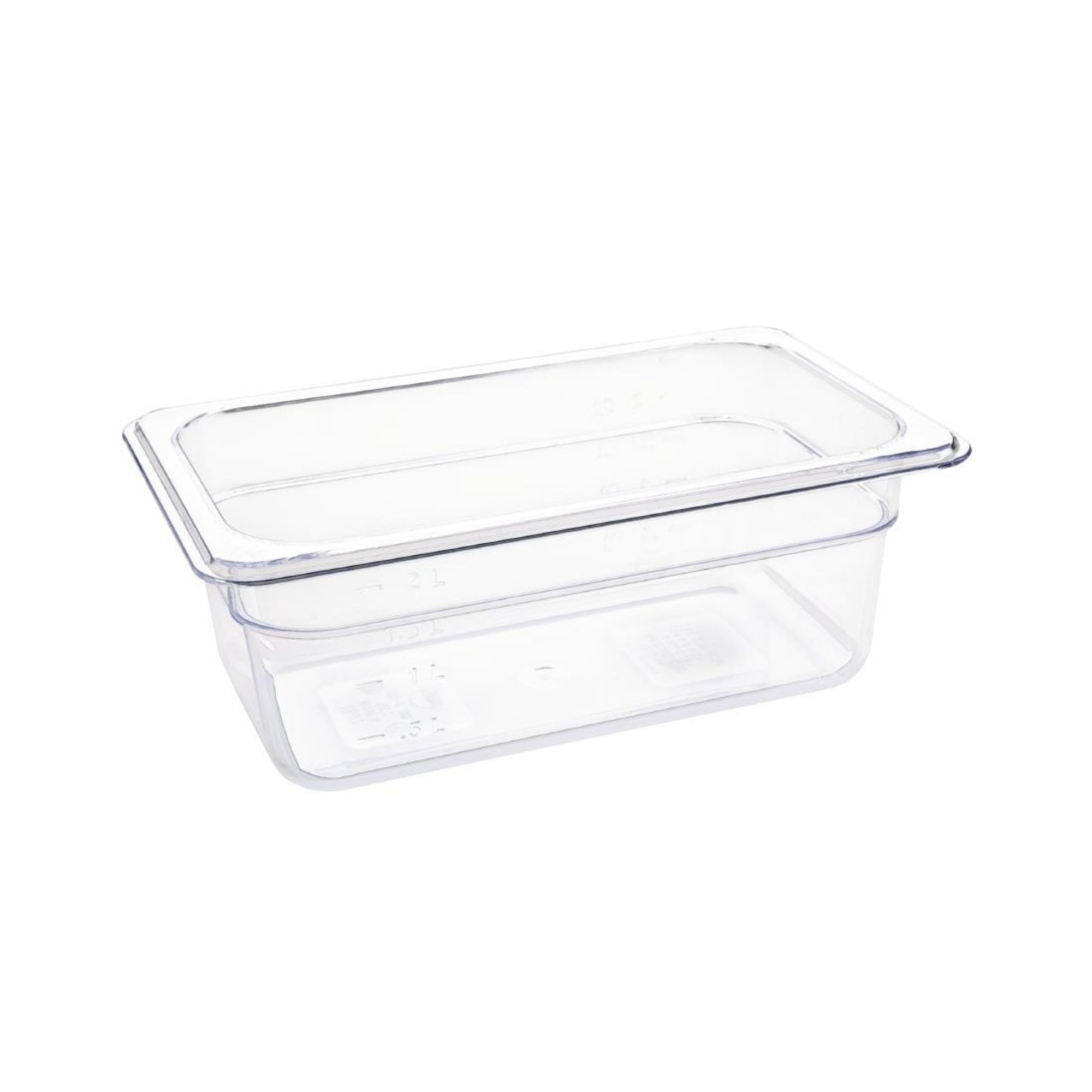 Picture of Vogue Polycarbonate 1/4 Gastronorm Container 100mm Clear - U237