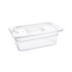 Picture of Vogue Polycarbonate 1/4 Gastronorm Container 100mm Clear - U237
