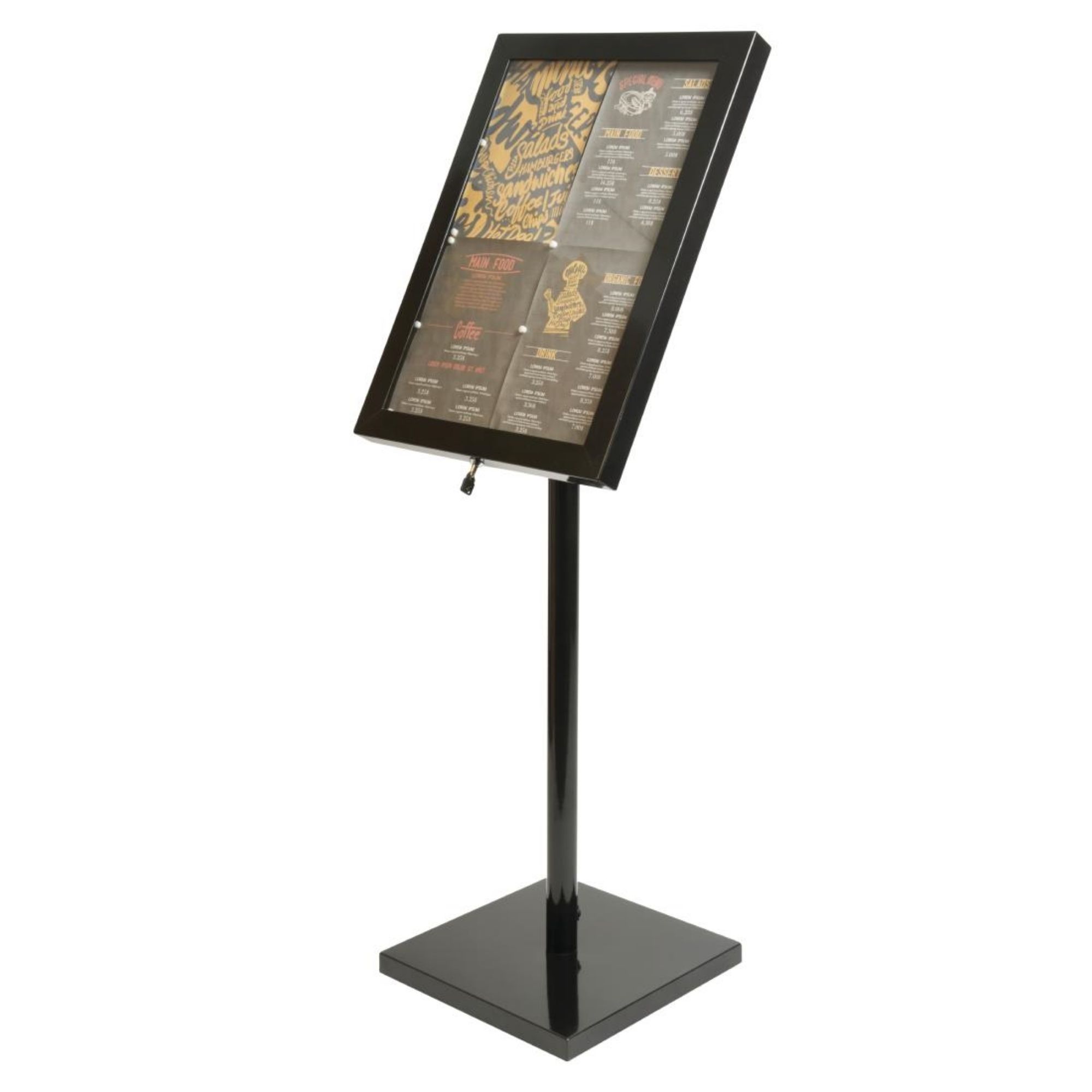 Picture of Securit LED Menu Display Case Black - GL110