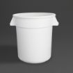 Picture of Vogue Polypropylene Round Container Bin White 38Ltr - GG792