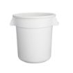 Picture of Vogue Polypropylene Round Container Bin White 38Ltr - GG792