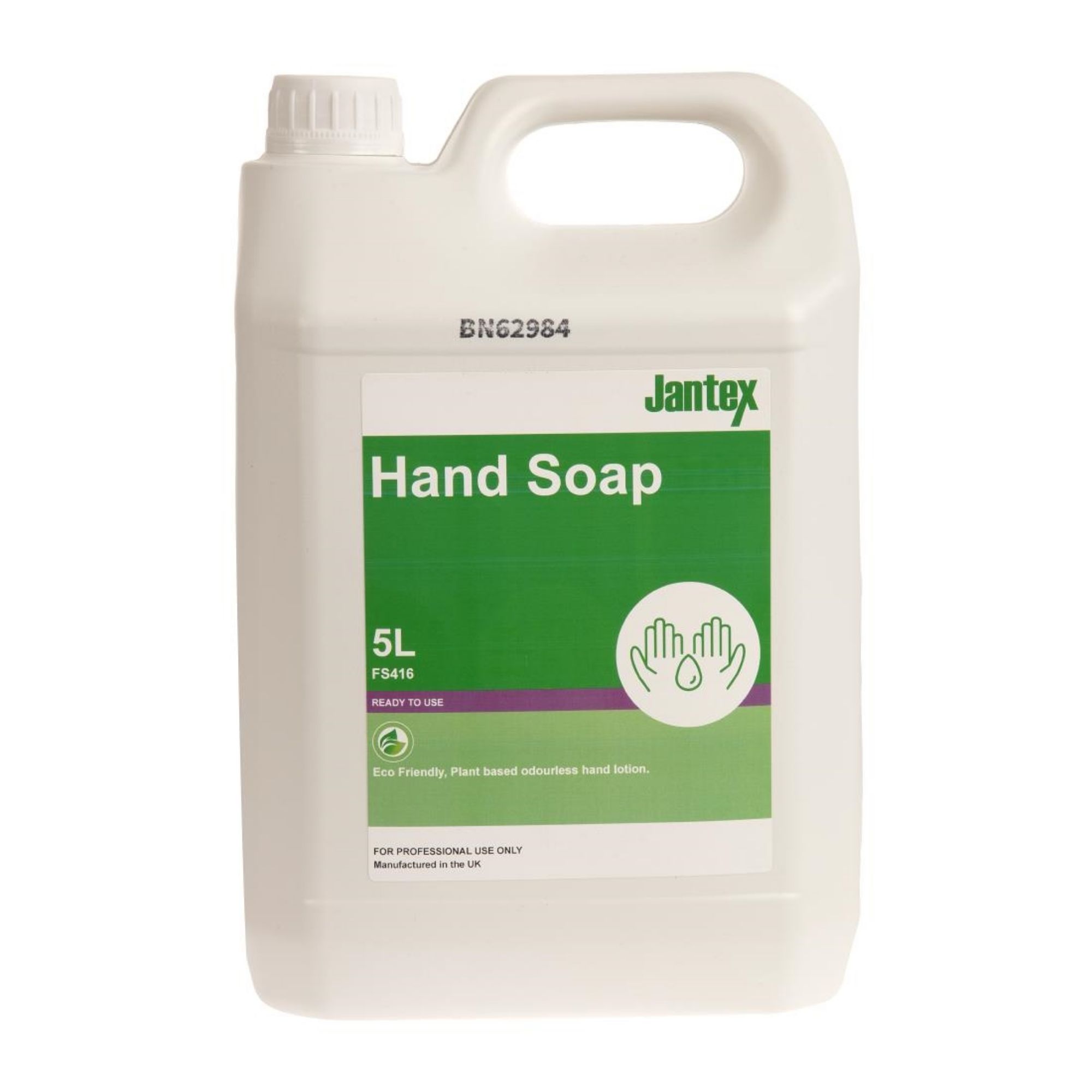 Picture of Jantex Green Hand Soap Lotion Ready To Use 5Ltr - FS416