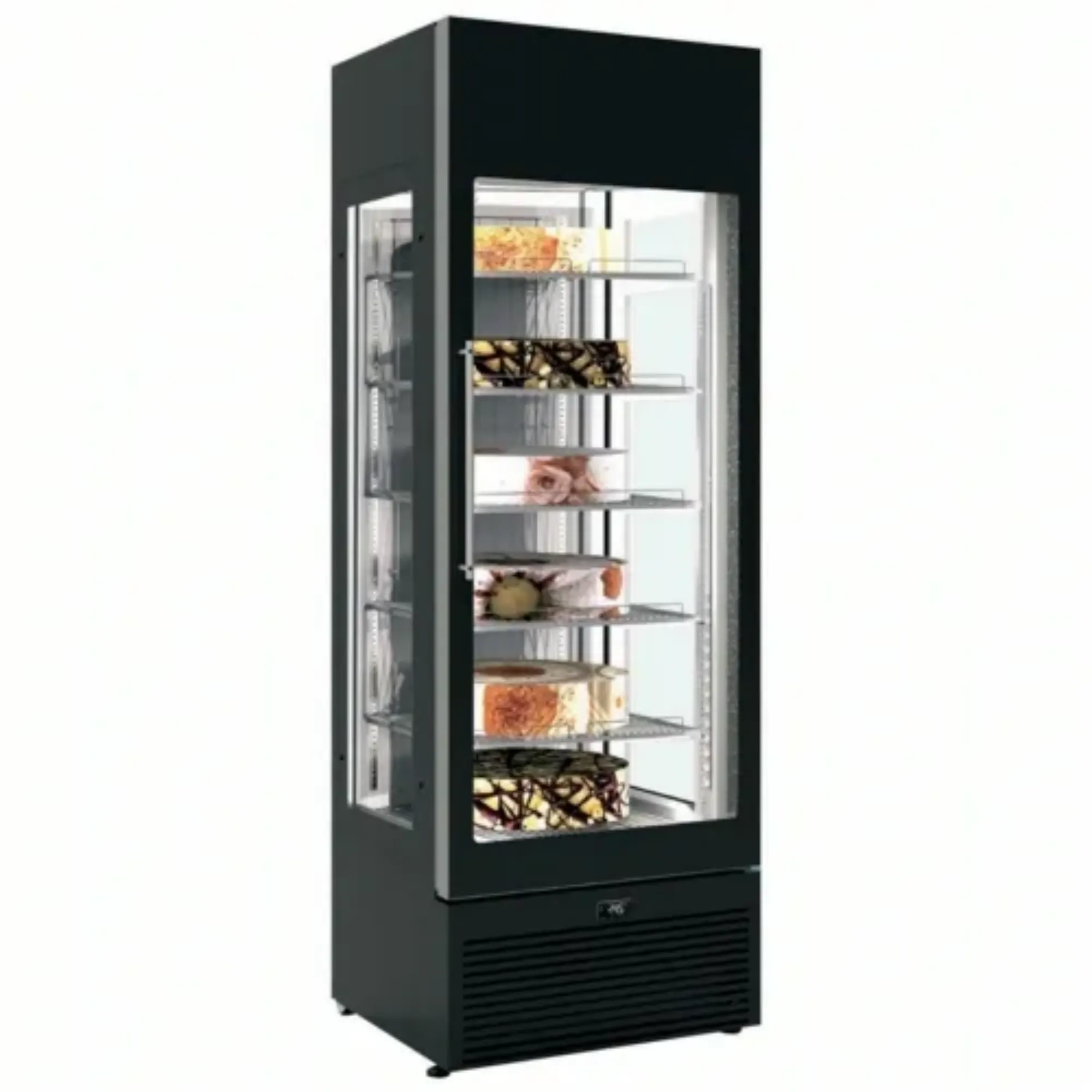 Picture of Framec Venere NV Black Upright Ventilated Glass Door Display Fridge - VENERE NV