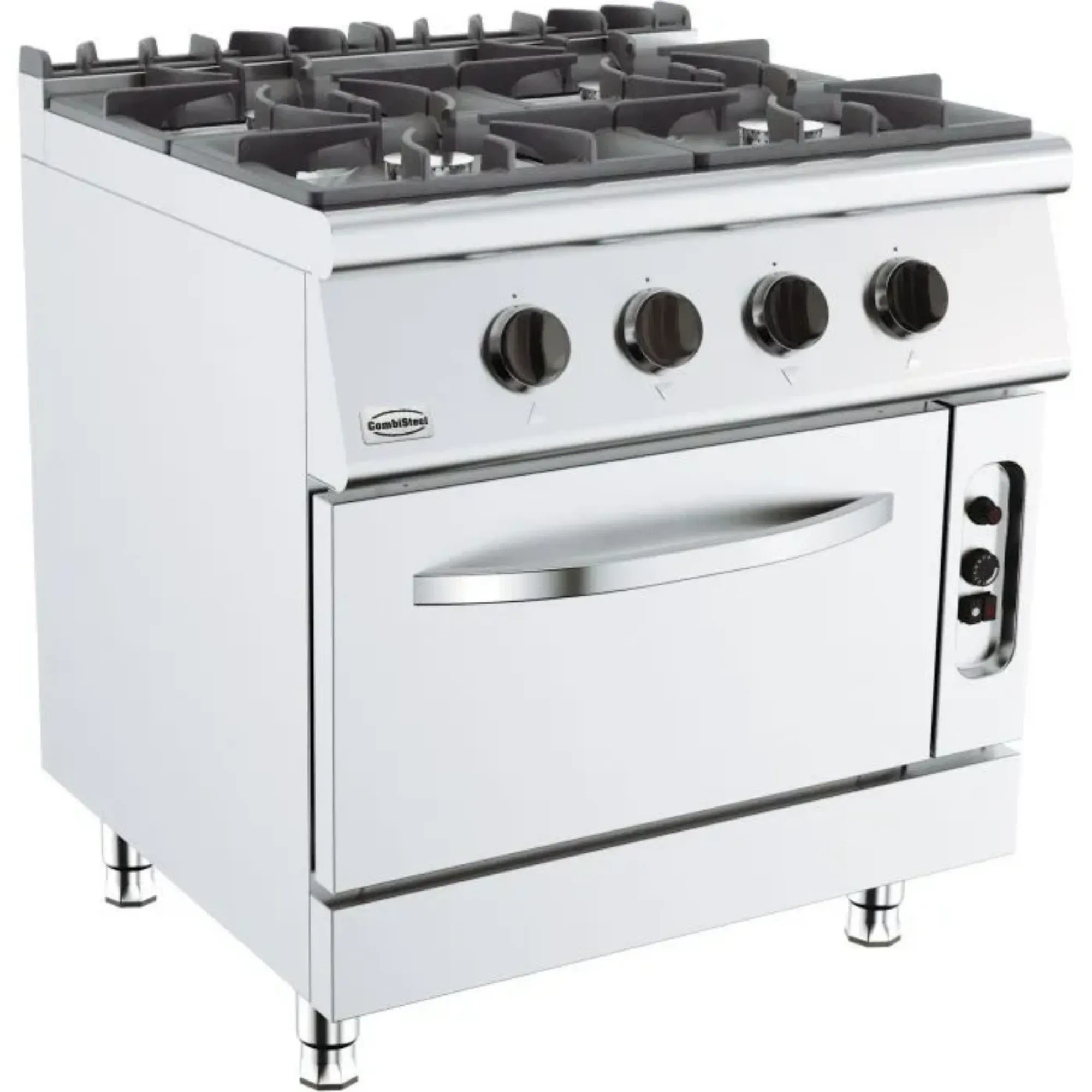 Picture of CombiSteel Base 700 Gas Stove 4 Burners with Gas Oven - 7178.0415