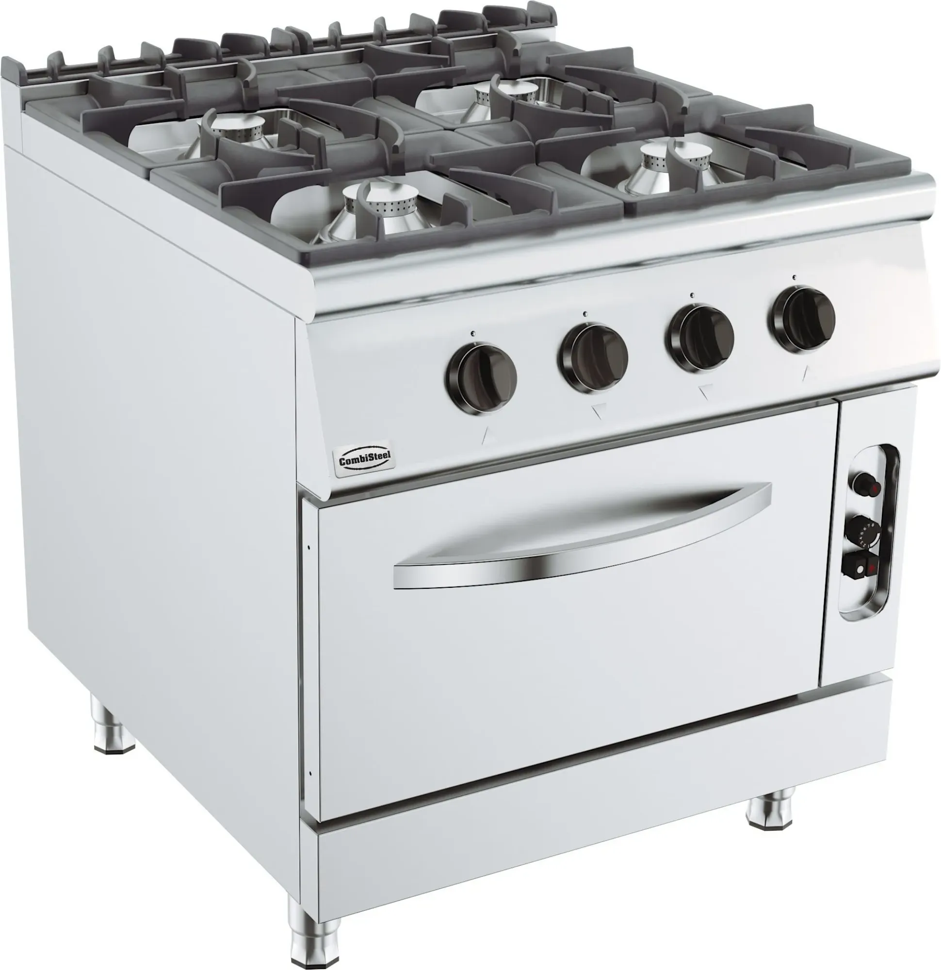 Picture of CombiSteel Base 900 Freestanding Gas Stove 4 Burner With Gas Oven - 7178.3015