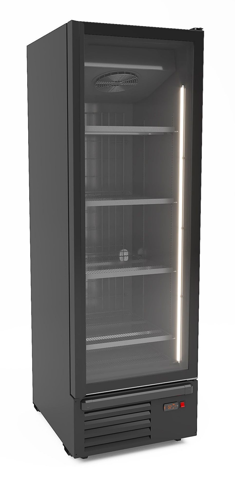 Picture of CombiSteel Freezer Single Glass Door Black 500L - 7072.1135