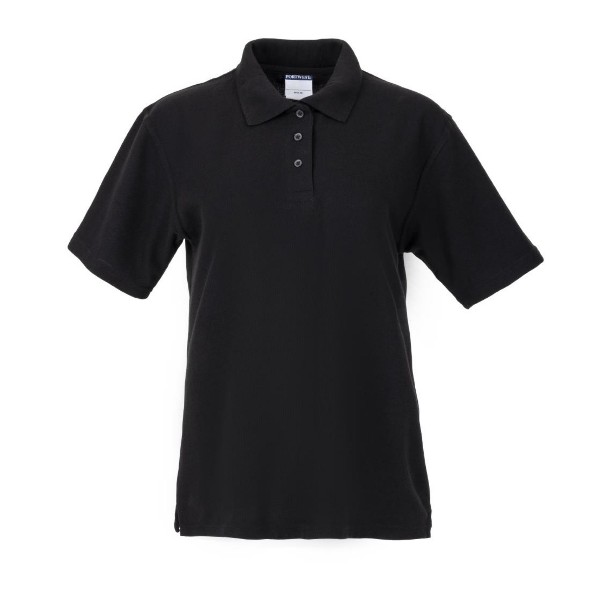 Picture of Ladies Polo Shirt Black L - BB474-L