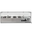 Picture of BLIZZARD 1/4 Gastronorm Prep Top With Glass Cover 1200MM(W) - TOP1200-14CR