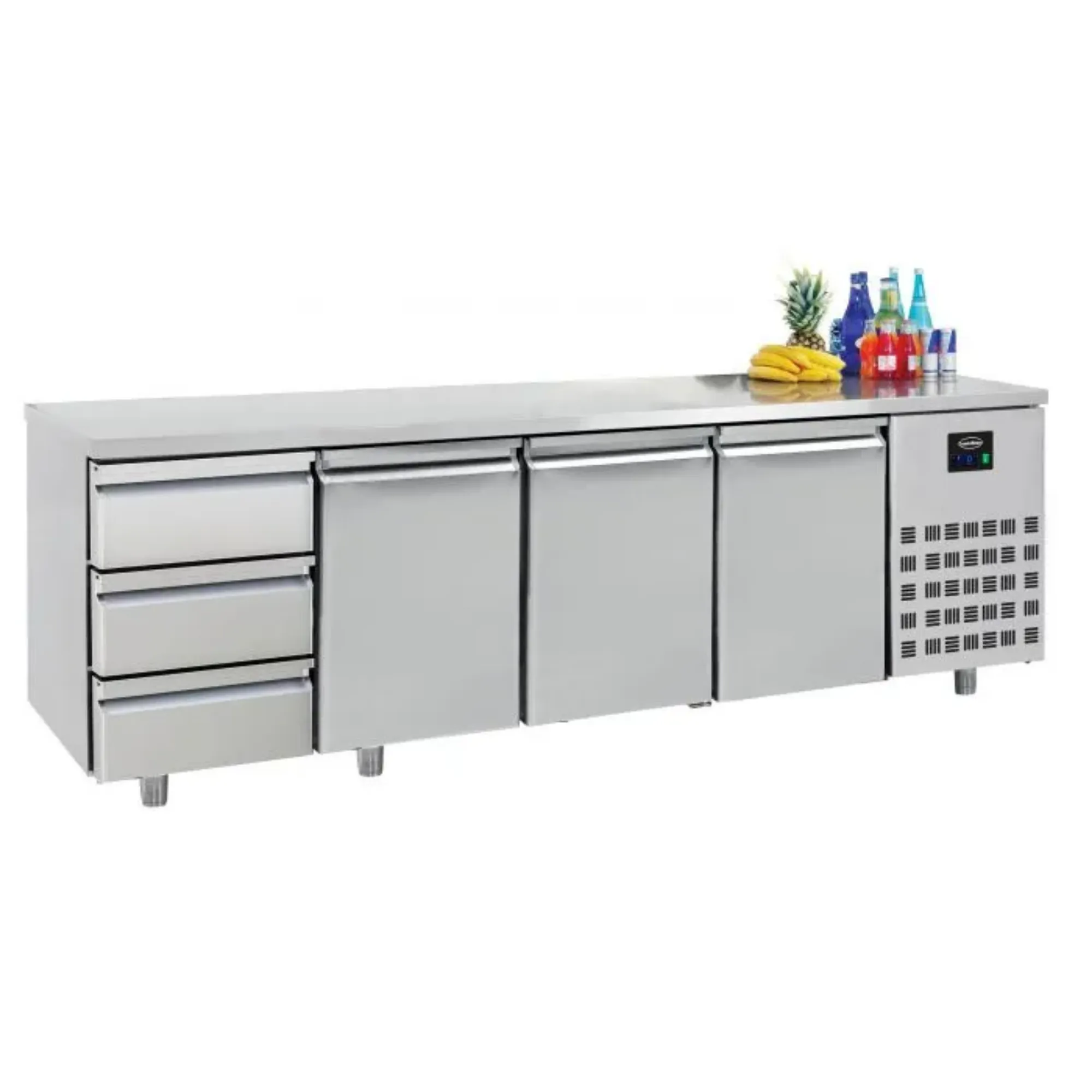 Picture of CombiSteel Counter 700 Refrigerator 3 Doors and 3 Drawers - 7489.5560