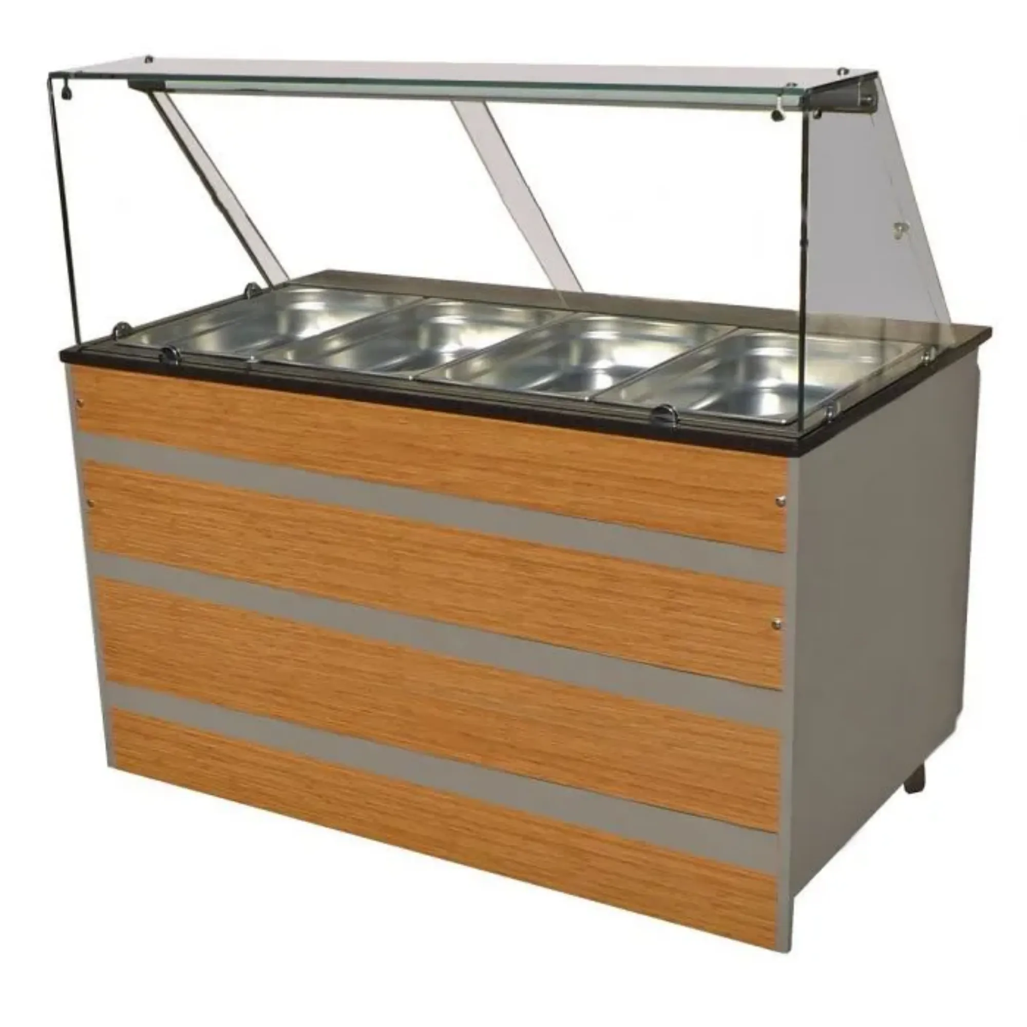 Picture of CombiSteel Hot Buffet GN 4/1 with Glass Cover - 7077.0120