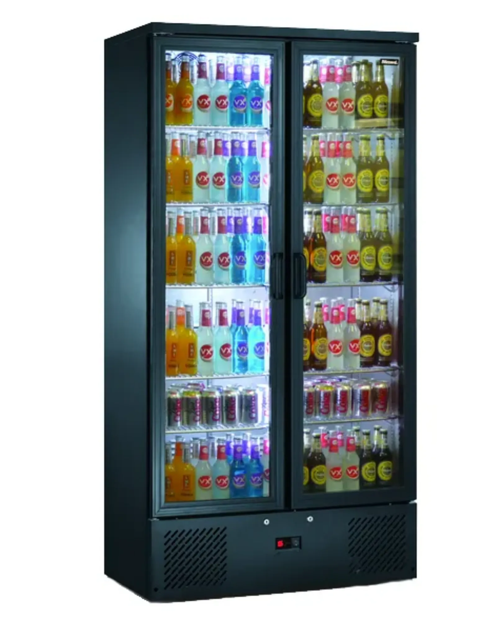 Picture of Blizzard Upright Double Door Bar Beer Fridge Bottle Cooler (492 BTL) - BAR20