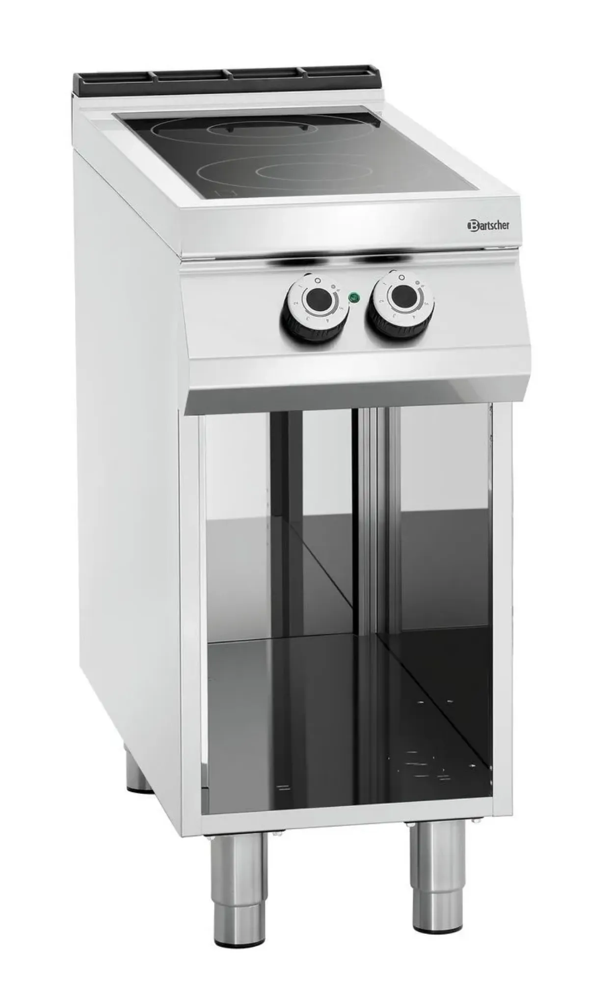 Picture of Bartscher Ceramic glass stove, 2 HTzon., OBU Freestanding - 296411