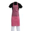 Picture of Whites Water Resistant Bib Apron Red And White Stripe - A581