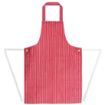 Picture of Whites Water Resistant Bib Apron Red And White Stripe - A581