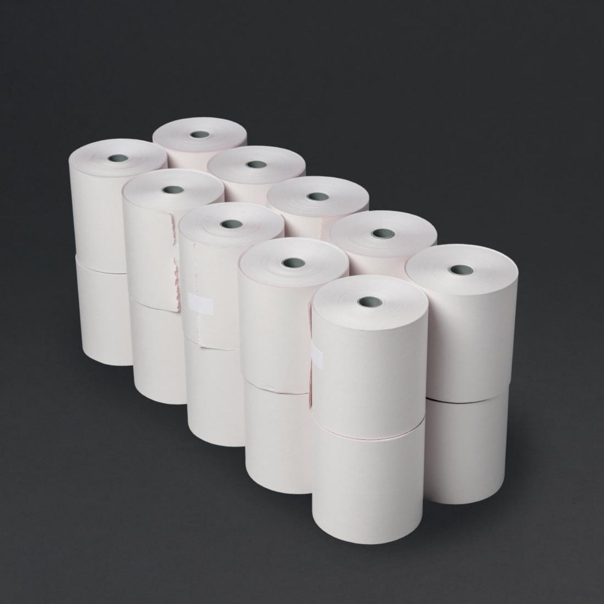 Picture of Olympia Non-Thermal 2ply White and Pink Till Roll 76 x 71mm (Pack of 20) - DK595