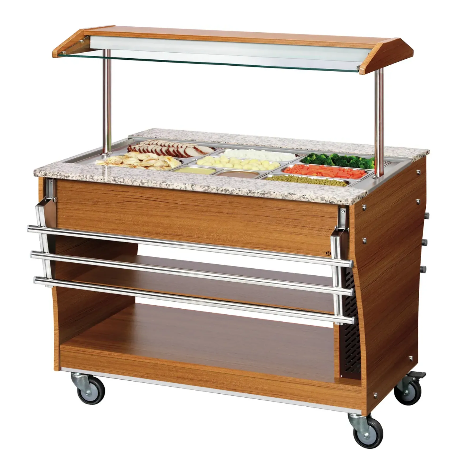 Picture of Bartscher Buffet trolley, hot, 3x 1/1GN - 125614