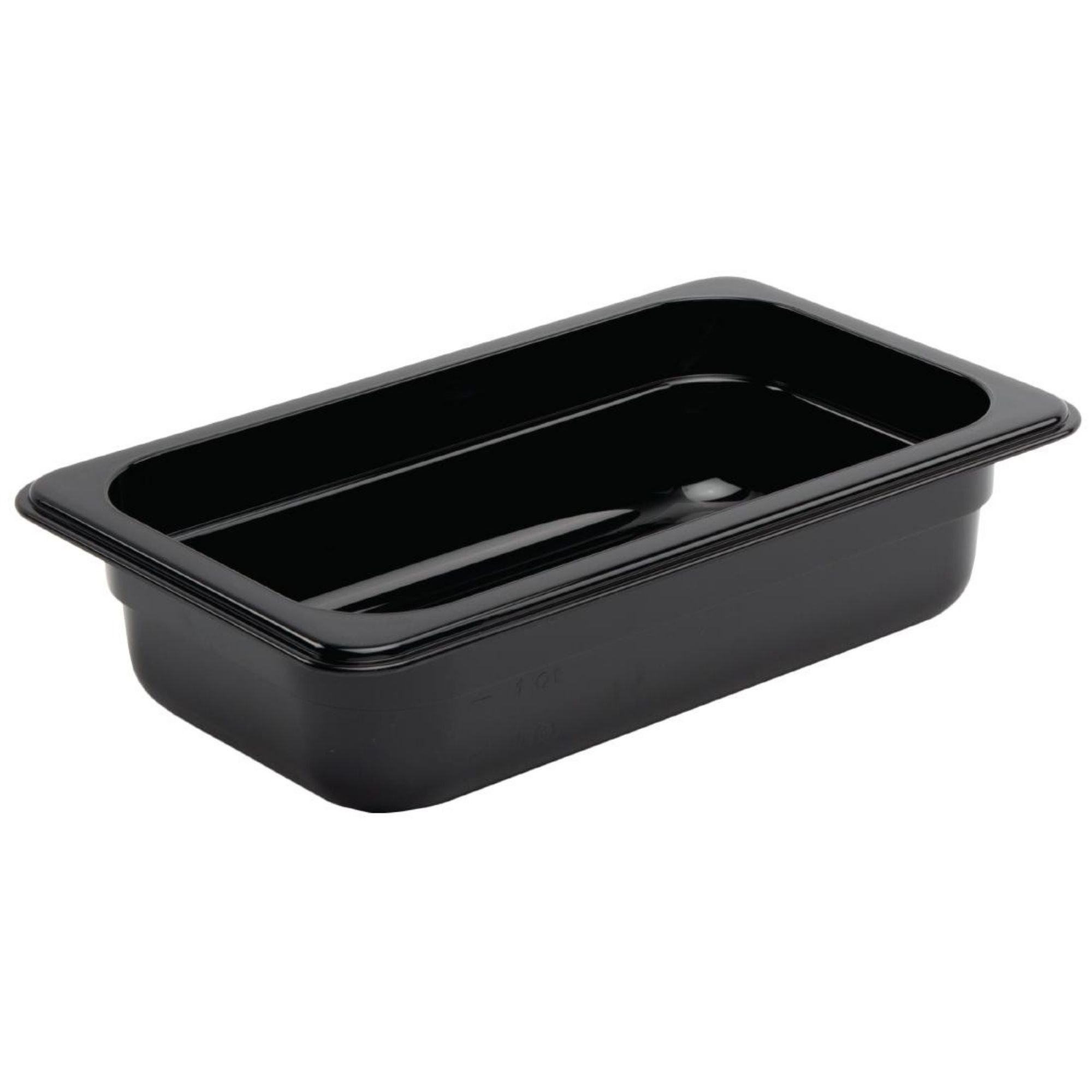 Picture of Vogue Polycarbonate 1/4 Gastronorm Container 65mm Black - U466