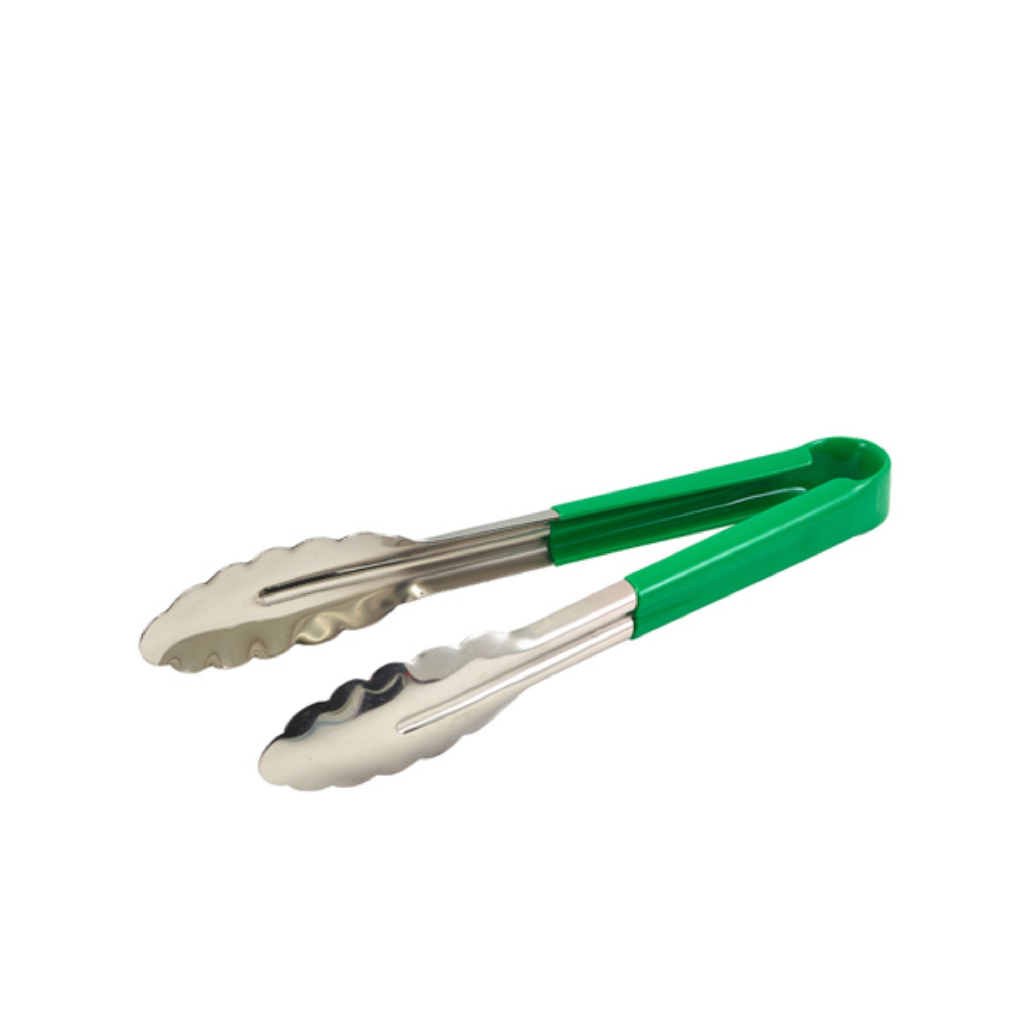 Picture of Genware Colour Coded St/St. Tong 31cm Green - CCT31G