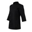 Picture of Whites Ladies Fitted Chef Jacket Black Size L - BA110-L