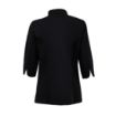 Picture of Whites Ladies Fitted Chef Jacket Black Size L - BA110-L