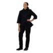 Picture of Whites Ladies Fitted Chef Jacket Black Size L - BA110-L