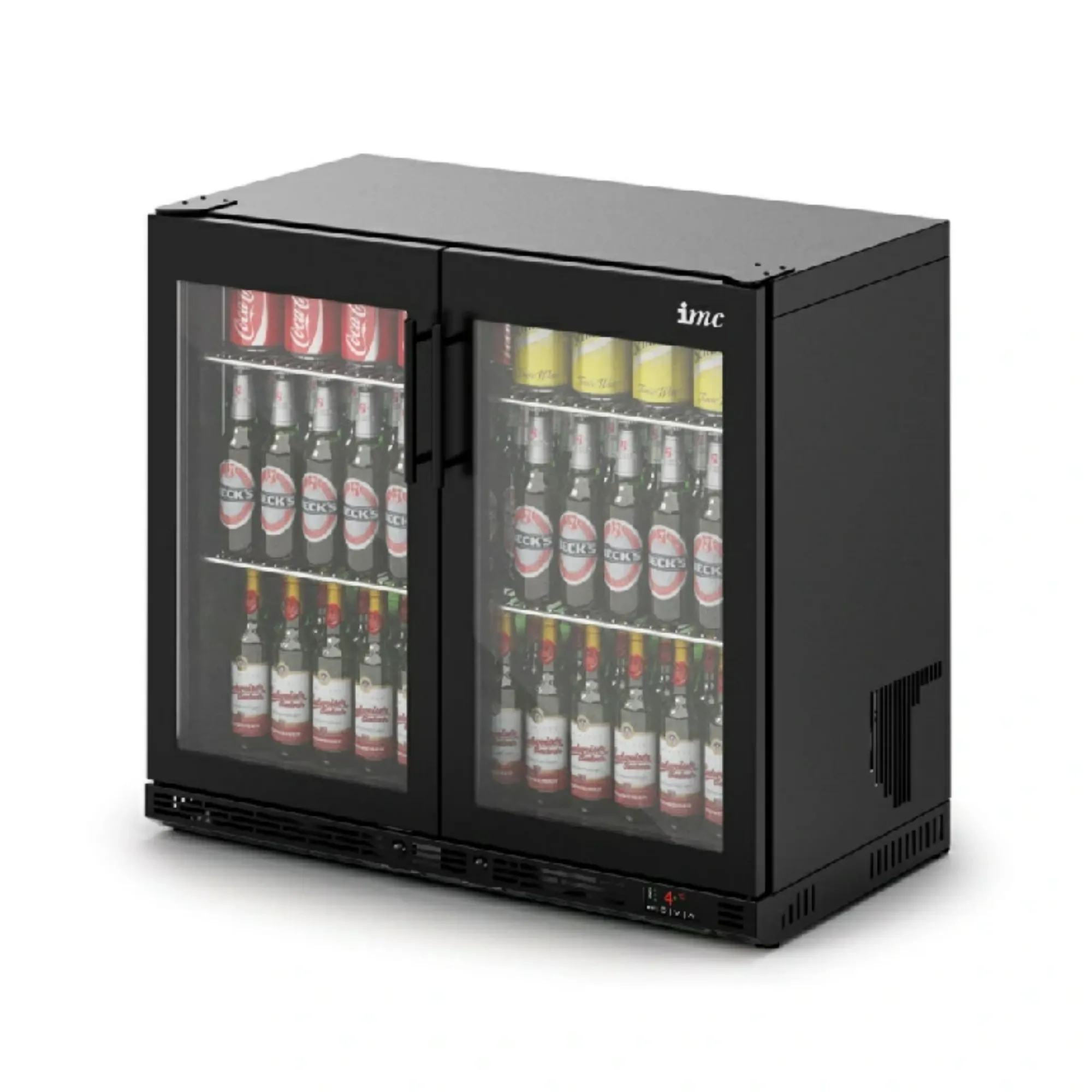 Picture of IMC Ventus V90 Bottle Cooler [Front Load] - Full Front Glass Door - Black Painted Frame - H 800 mm - W 900 mm - R290 - F76/272/B
