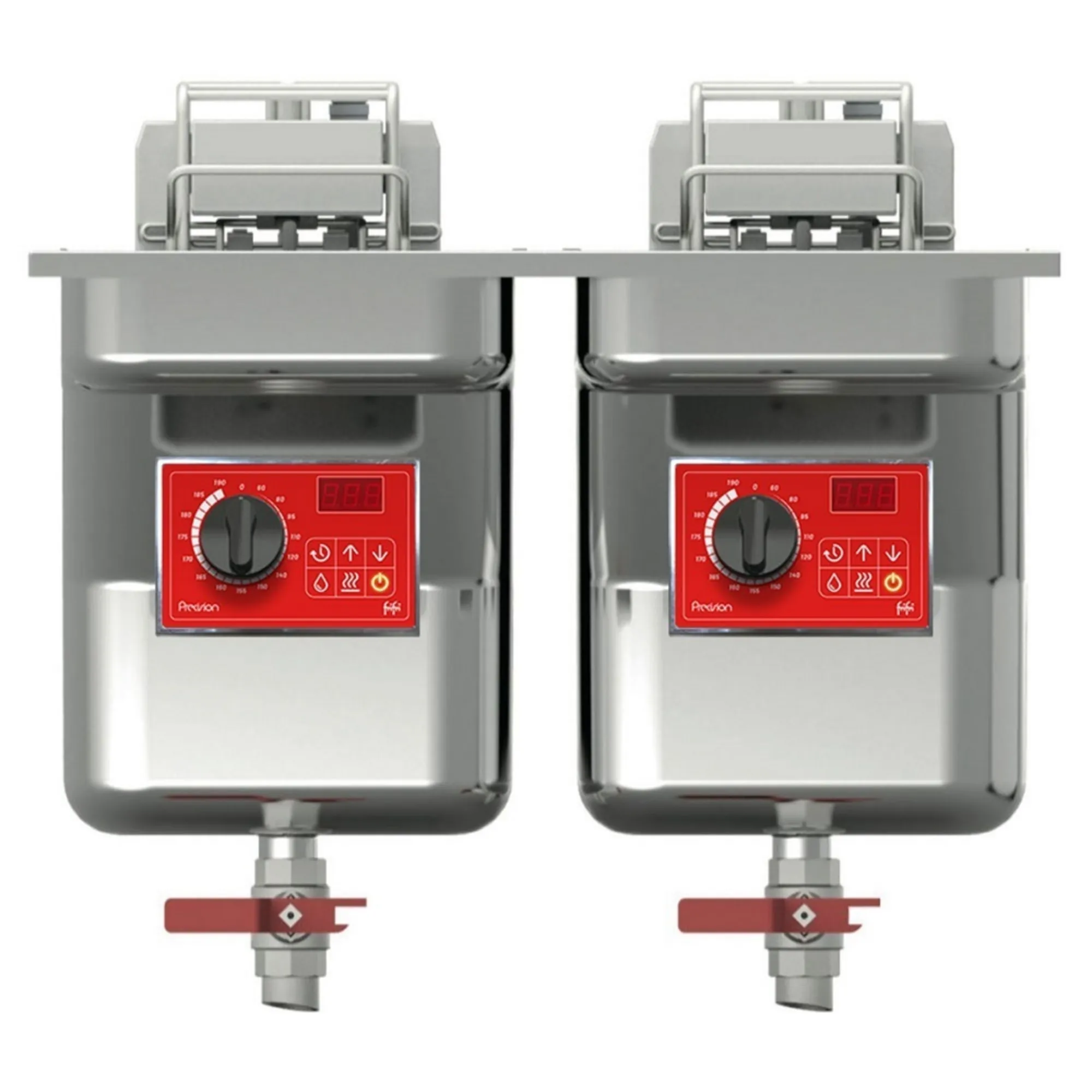 Picture of FriFri Precision 622 Electric Drop-in Twin Tank Fryer - 2 Baskets - W 600 mm - 2 x 15.0 kW - PD622H32G0