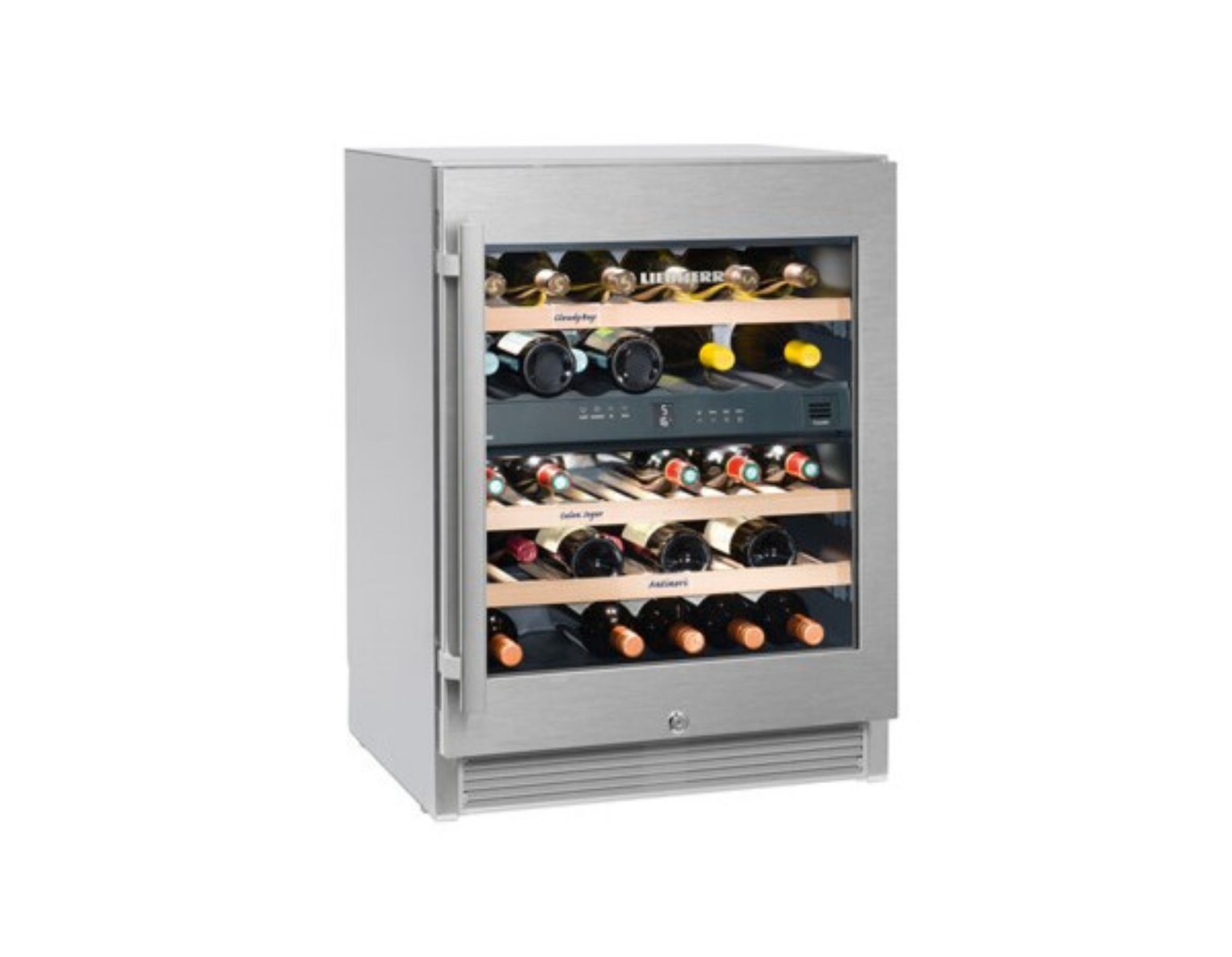 Picture of Liebherr WTES1672 Glazed Stainless Steel Wine Cabinet 123 Litres - WTES1672OG