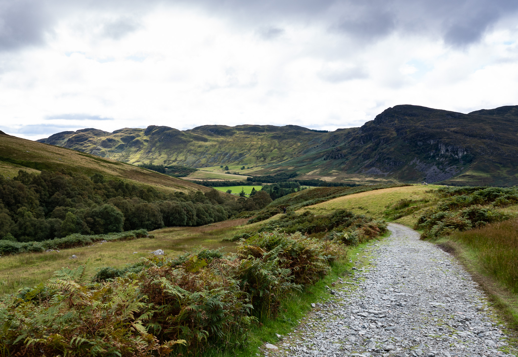 Looking back down the valley.