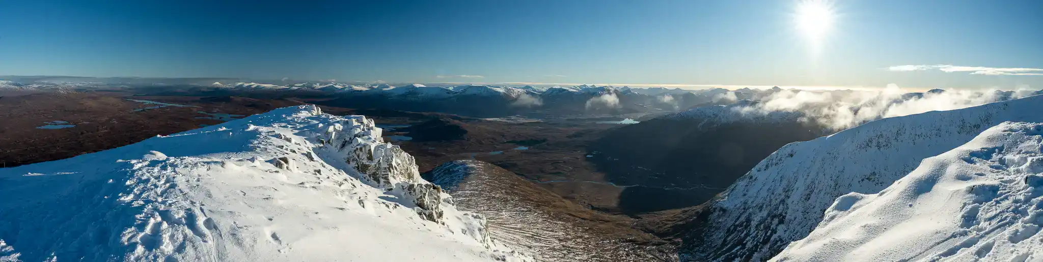 Panorama from the top of Creise