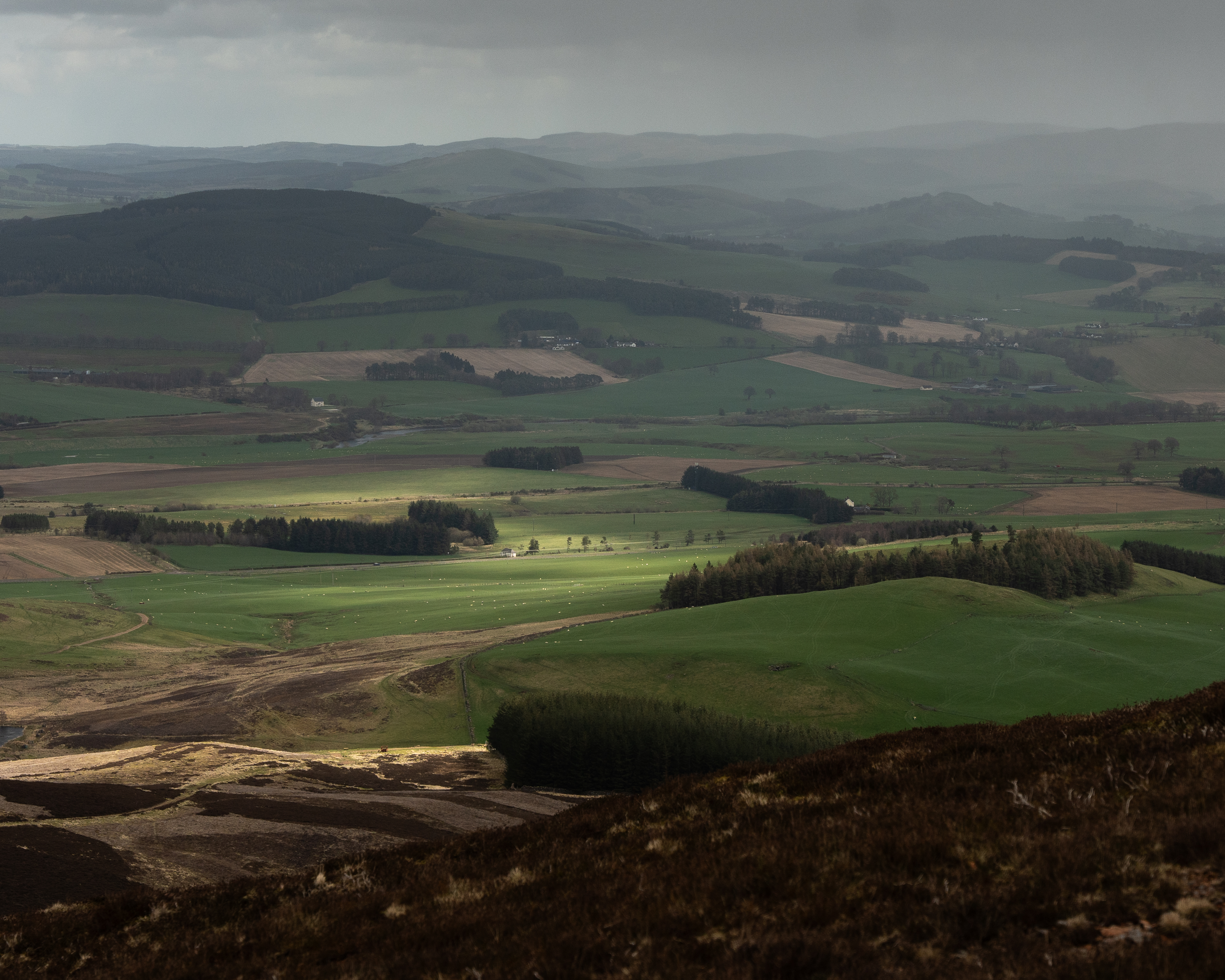 Some interesting lighting conditions on the valley below