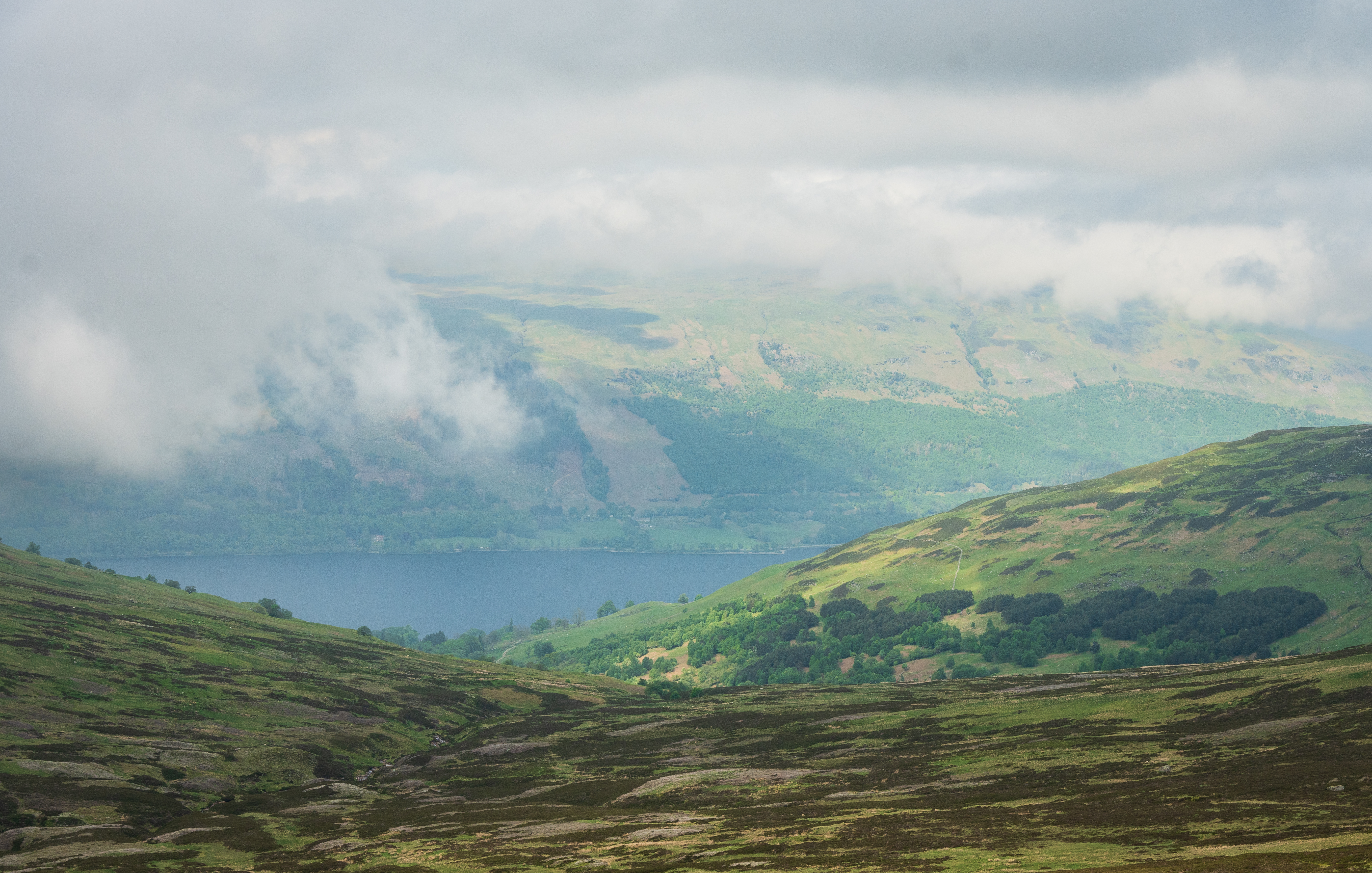 the views looking down to Loch Earn - taken on the return leg.