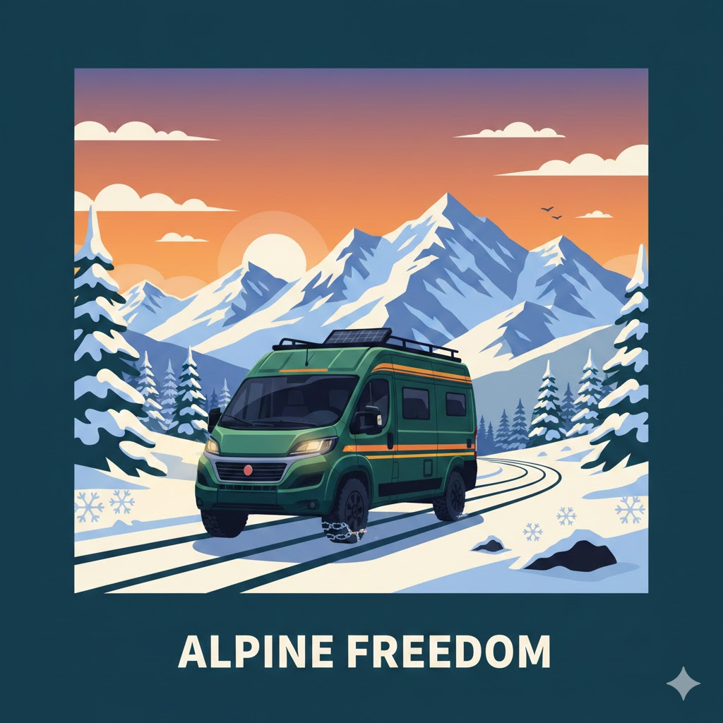 Complete guide to winterizing our VW California CV40 campervan for extreme cold weather camping in the Alps at -20°C