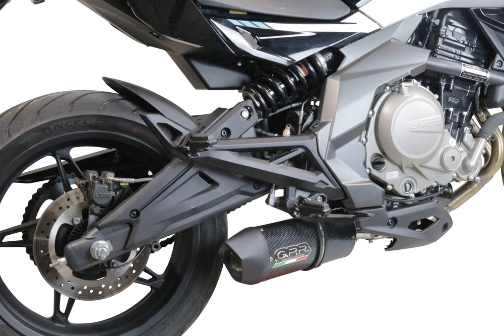 GPR Exhaust System Cf Moto 650 MT 2021/2022 e5 Homologated slipon exhaust Furore Evo4 Poppy GPR Exhaust System Cf Moto 650 MT 2021/2022 e5 Homologated slipon exhaust Furore Evo4 Poppy